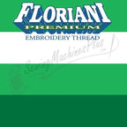 Floriani embroidery thread spool, Nile Stripe variegated greens, 1,100 yd.