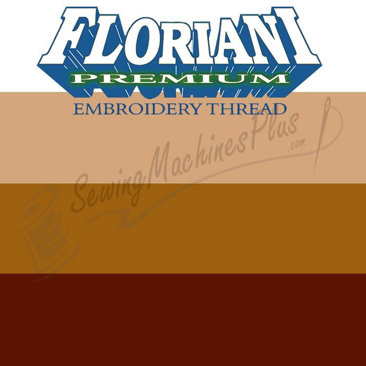 V78 - Floriani Variegated Embroidery Thread, Brown Stripe, 1,100yd spool