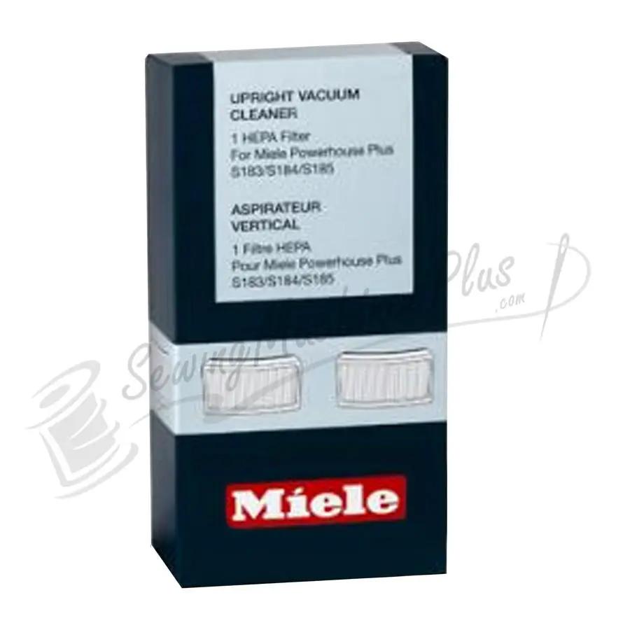 Miele HEPA Filter S179-S185 vacuum filter in a black box with red Miele logo
