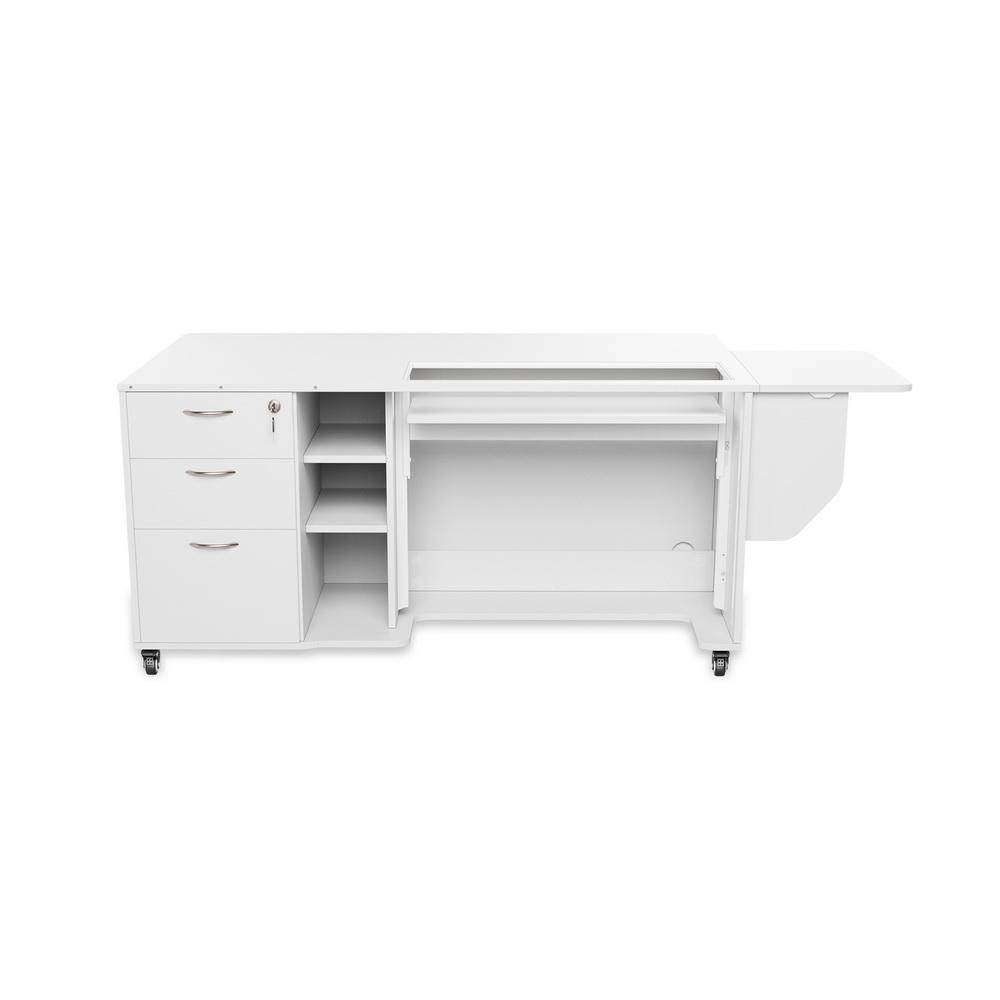 Sydney Lite XL Sewing Cabinet Hydraulic Lift, Multiple Finishes Available - Sewingmachinesplus.com