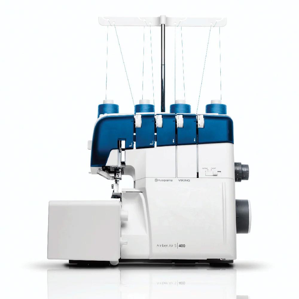 Husqvarna Viking Amber Air S400 Overlocker - Sewingmachinesplus.com