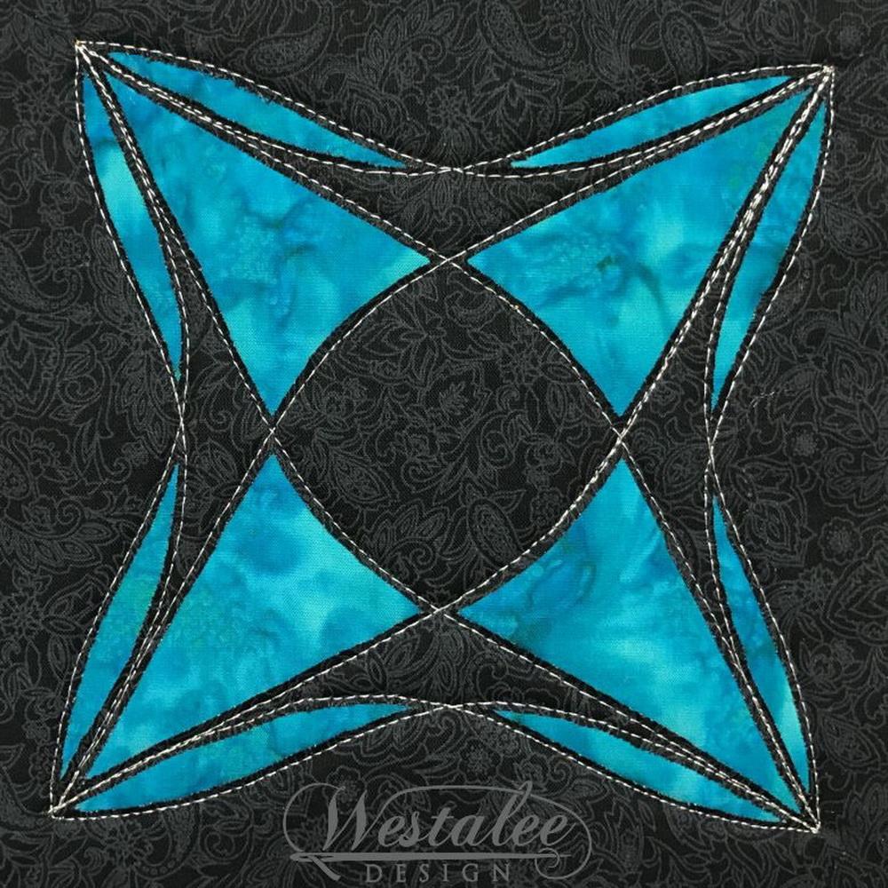 Westalee Design Flying Bell Curve Triangle Templates London Collection (Curve Complete Template Set)