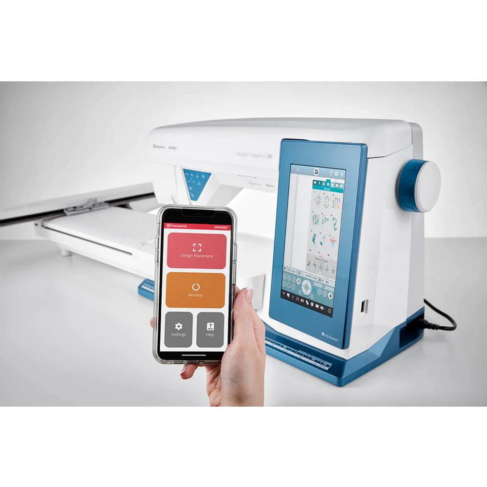 Husqvarna Viking Designer Sapphire 85 Sewing and Embroidery Machine - Sewingmachinesplus.com