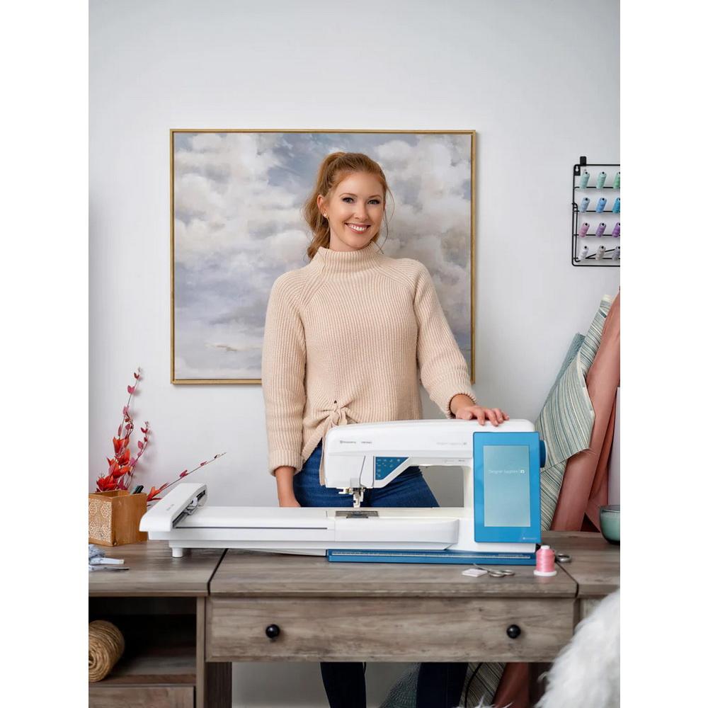 Husqvarna Viking Designer Sapphire 85 Sewing and Embroidery Machine - Sewingmachinesplus.com