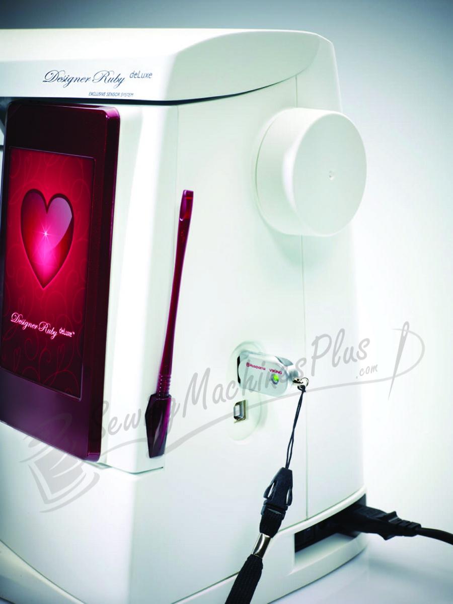 Husqvarna Viking Designer Ruby deLuxe Sewing and Embroidery Machine