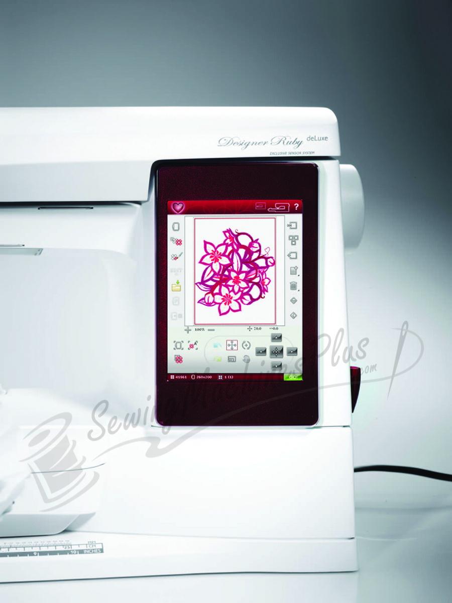 Husqvarna Viking Designer Ruby deLuxe Sewing and Embroidery Machine