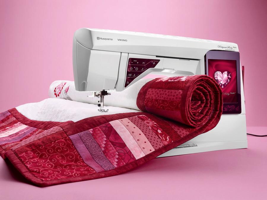 Husqvarna Viking Designer Ruby Royale Sewing and Embroidery Machine