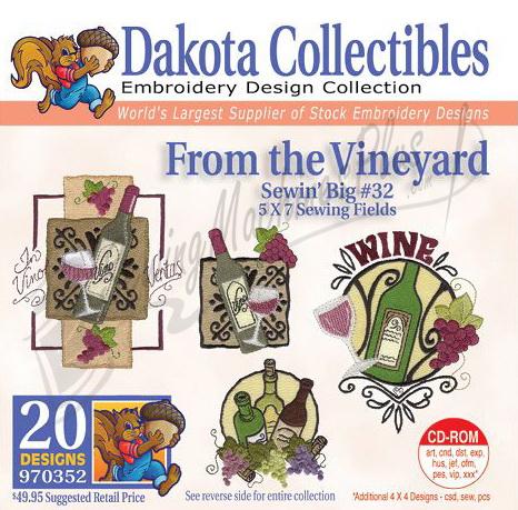 Dakota Collectibles From the Vineyard Embroidery Designs - 970352