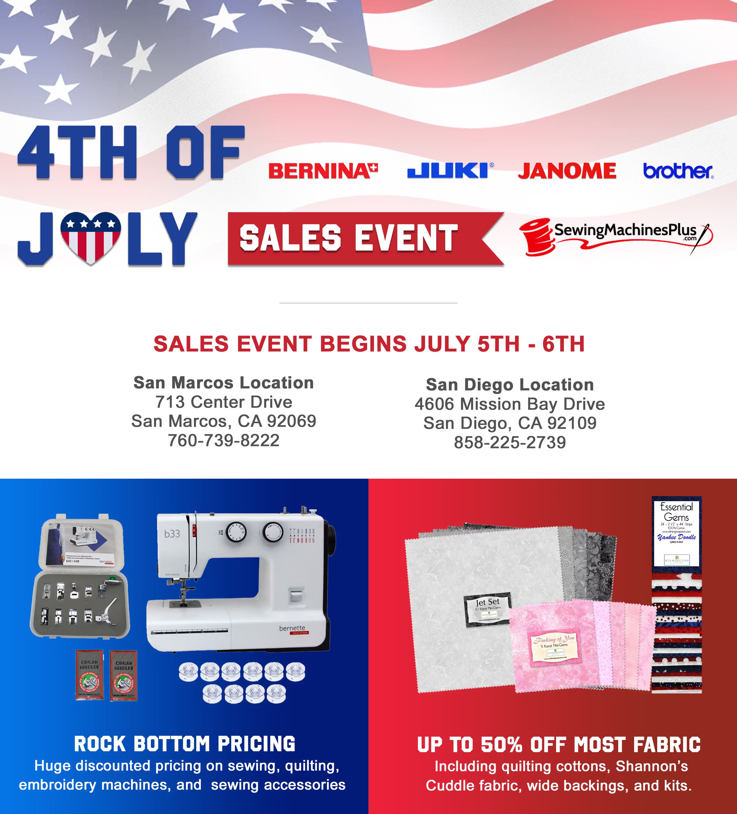 July Sales Event Promotional Banner