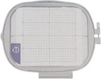 Sew Tech embroidery hoop 200mm x 200mm, gray frame with grid pattern