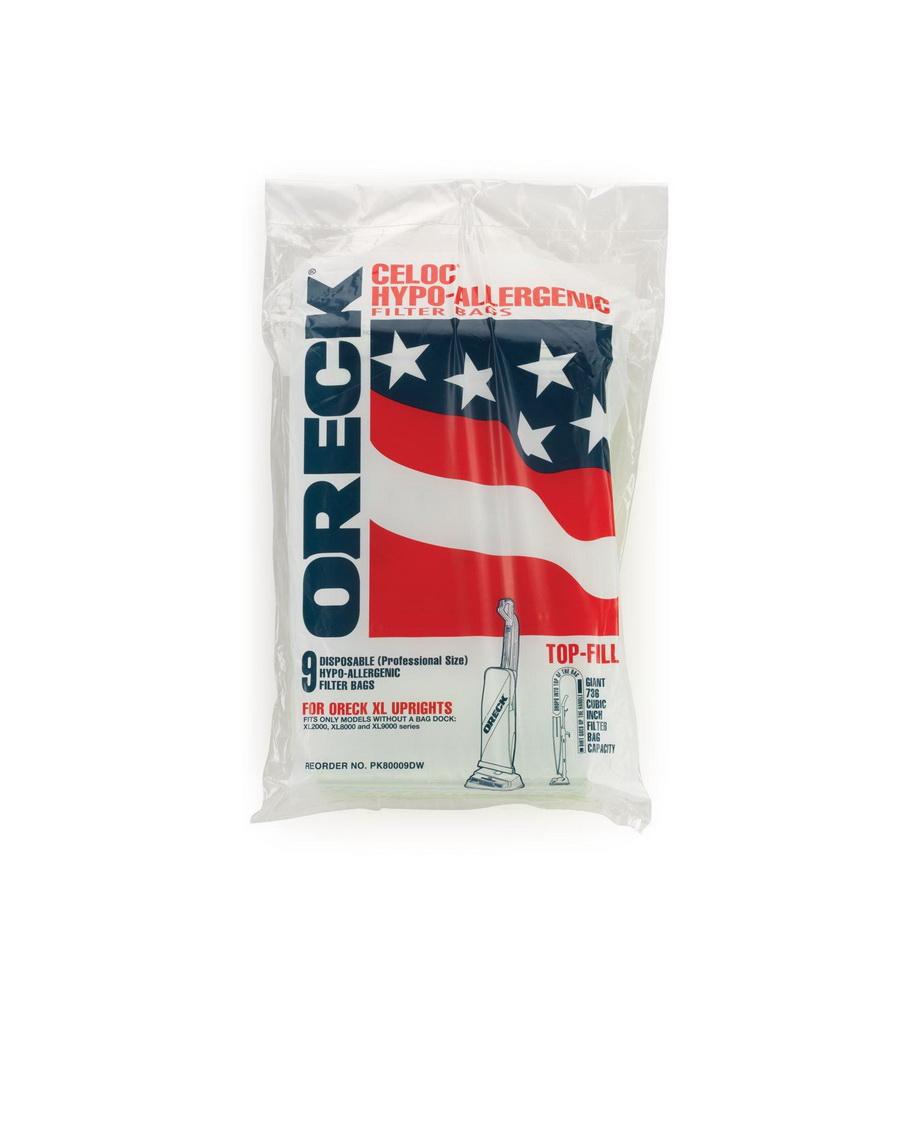 Oreck PK80009DW Commercial Upright Vacuum Bags (9 pk)
