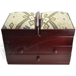 Large Classic Wooden Sewing Caddy P13219