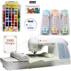 Singer Futura XL-400 w/ BONUS PACKAGE! Stabilizer, 80 Spools of Thread & More