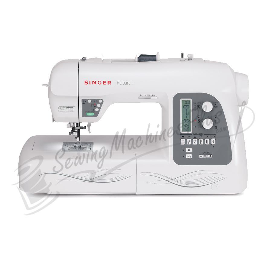 Singer Futura XL-550 w/ BONUS PACKAGE! Software, Stabilizer, Thread, 3900 FREE Embroidery Designs, & More!