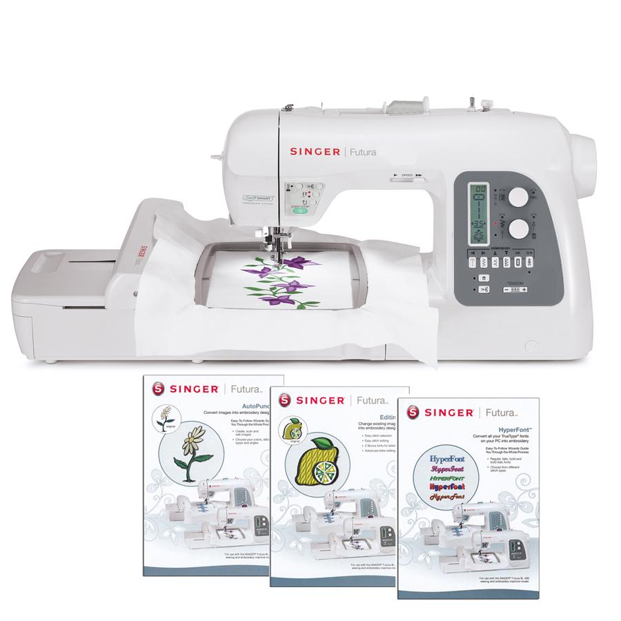 Singer Futura XL-550 I WANT IT ALL SPECIAL! Software, Thread, Stabilizer, 3900 FREE Designs, and more!