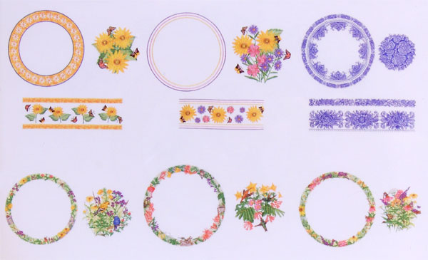 Baby Lock Embroidery Design CD   Florals in the Round  