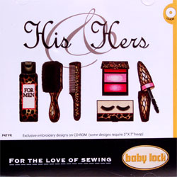 Baby Lock Embroidery Design CD   His & Hers  