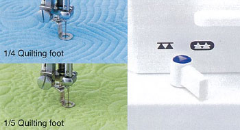 Juki TL98Q Two Types of Quilting Foot/Drop Feed