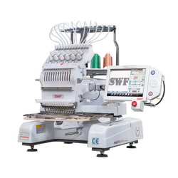 Image of SWF MAS 12 Needle Embroidery Machine (Includes Cap Driver, Cap Frames and Stand)