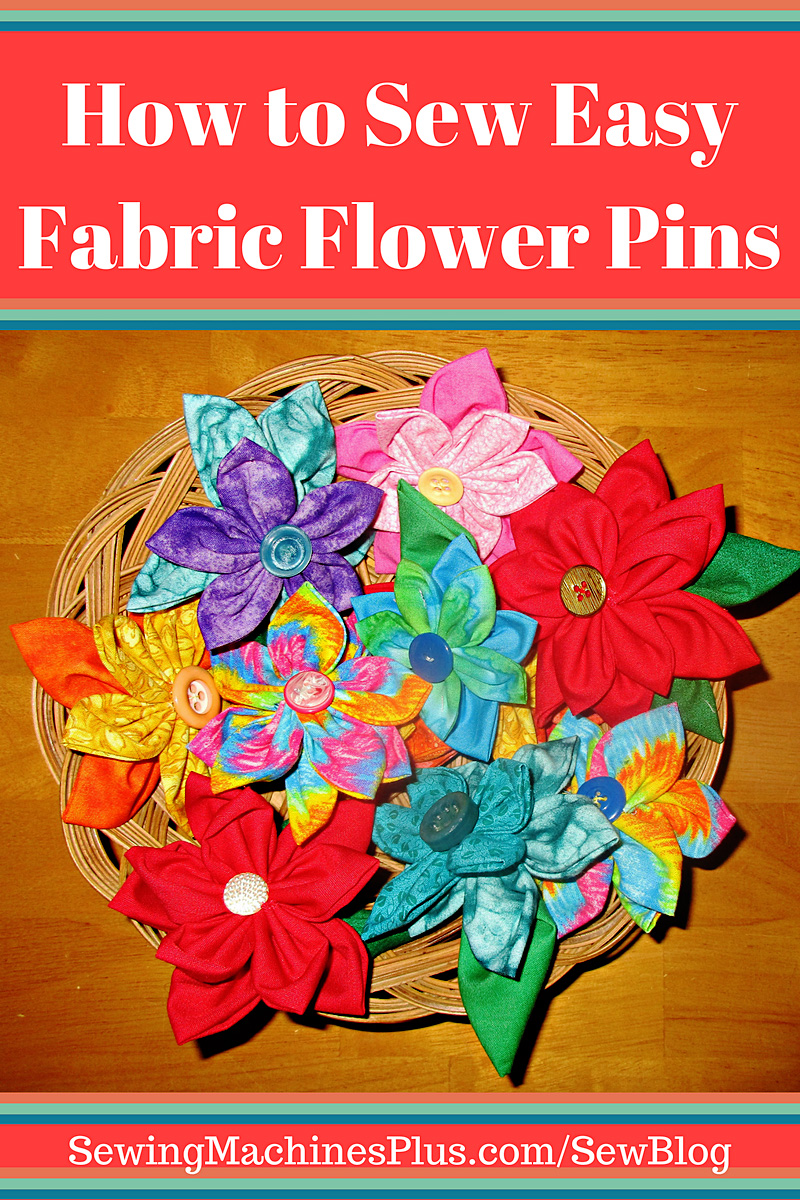 Sew Easy Fabric Flower Pins for Bags, Hats, Hair, Gifts and More –   Blog