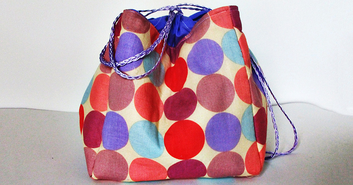 Japanese Style Knock Off Patchwork Tote Bag - free sewing tutorial